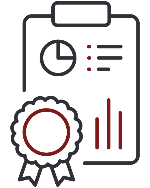 Icon deplicting compliance inspection analytics