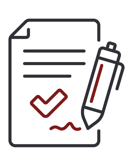 Contract signing icon